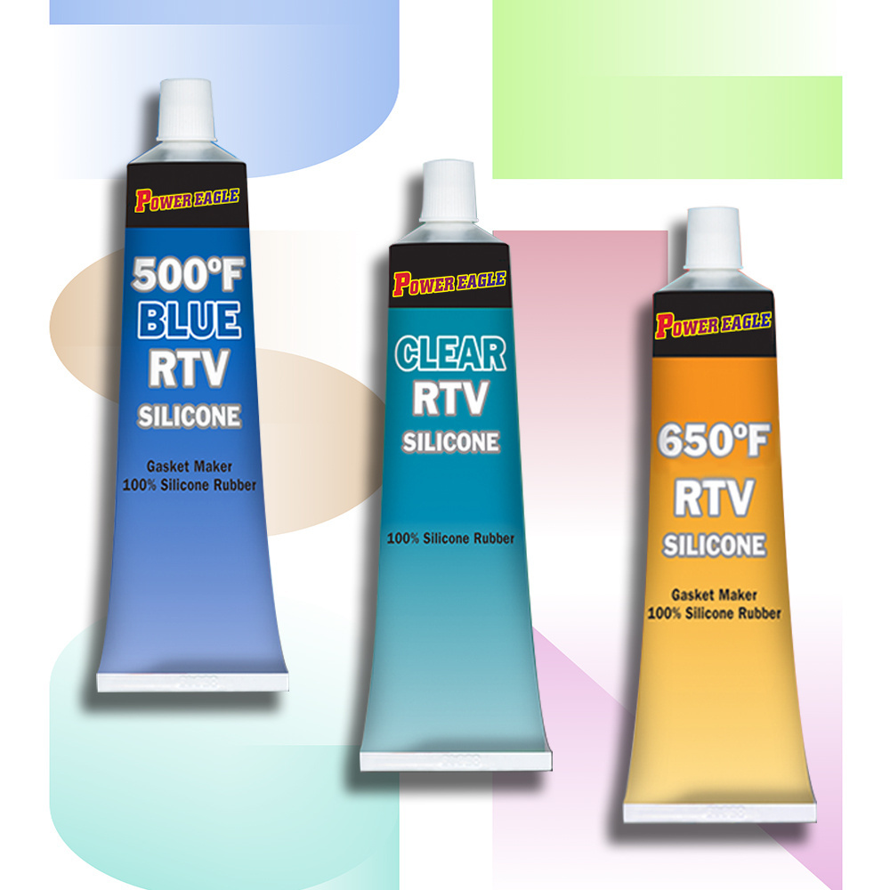 Supplier RTV Silicone Gasket Maker In Blue Color WIth High Temperature Resistance Up To 315