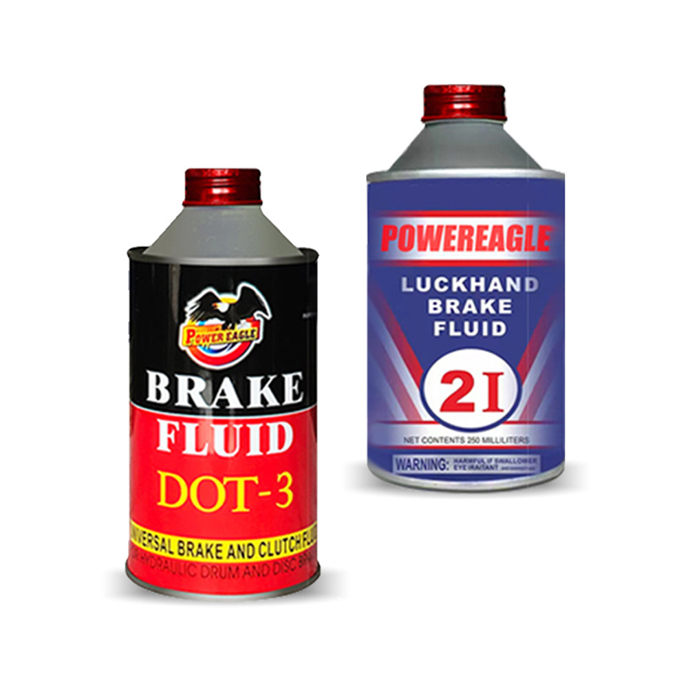 250ml Plastic bottle/Iron Can Heavy Duty hydraulic brake fluid dot3 and Heavy Duty hydraulic brake fluid dot4 brake fluid