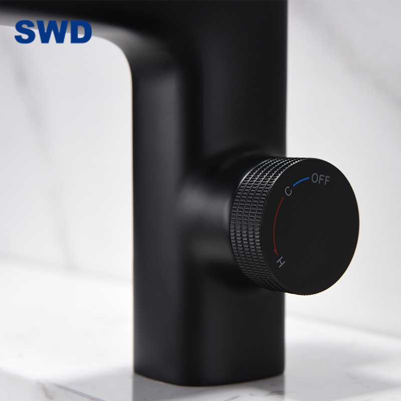 Black Brass Water Sensor Led Faucet Tap Automatic Wash Basin Faucet Water Tap Touchless Bathroom Sink Washbasin Mixer Faucet