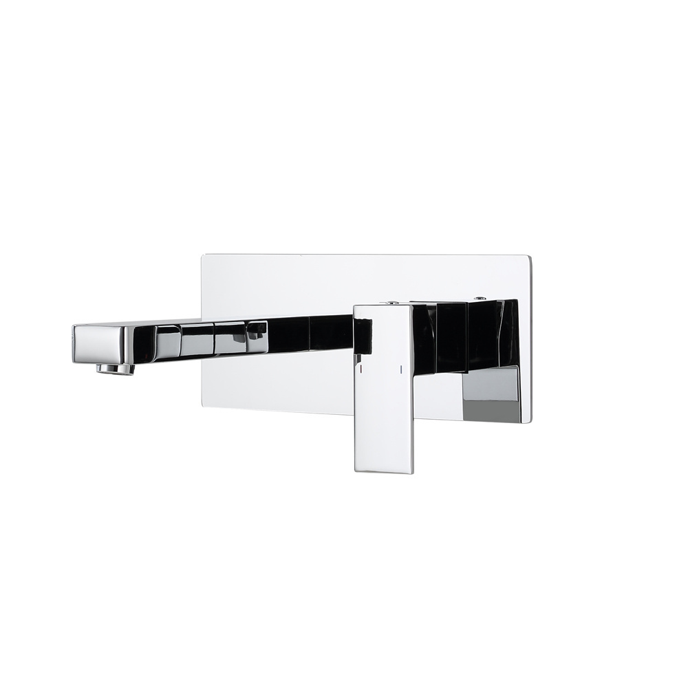 Luxury Popular bathroom Washbasin Bathtub Sink Chrome Wall Mounted Basin Faucet Mixer Single Faucet Basin Mixer