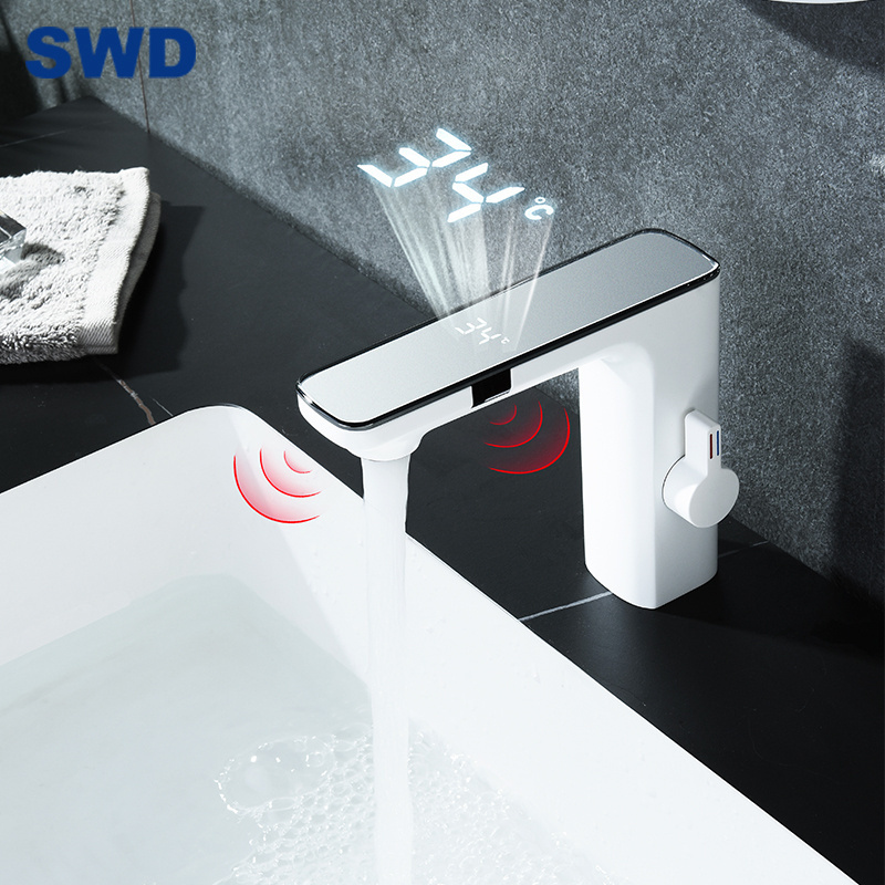 Bathroom Hotel New Design Auto Water Tap Induction Vanity Faucet Automatic Touchless Faucet Sensor Basin Tap Sink Faucet