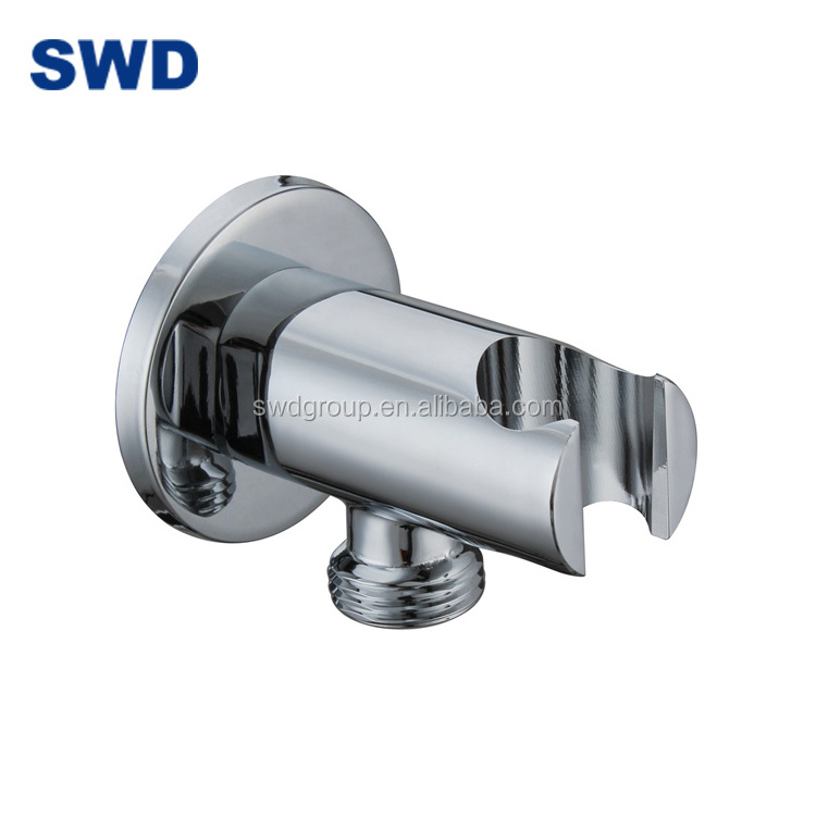 Home Bathroom Handheld Shower Head Bidet Sprayer Diverter T-Adapter With Shut-Off Valve