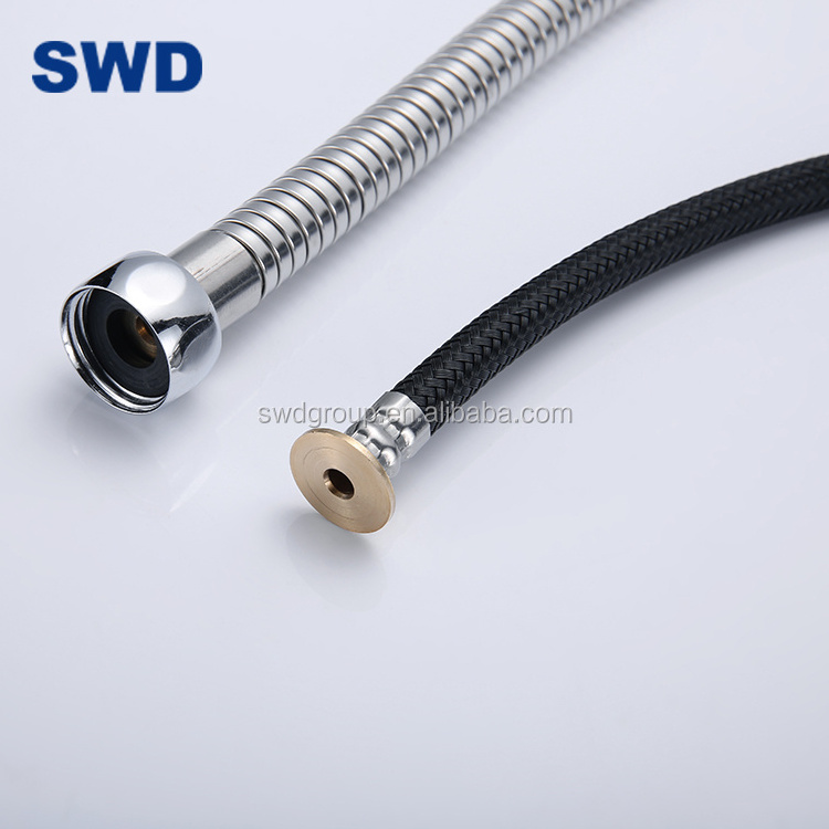 Flexible Metal Manufacture 1.2M Chrome Bathroom Spiral Stainless Steel Shower Hose