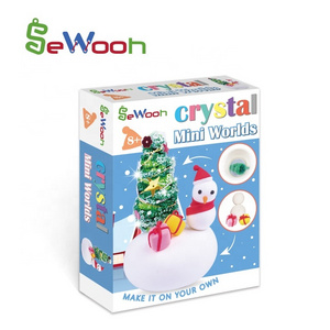 DIY Snowman Clay Make Your Own Crystal Science Craft Kit for Children