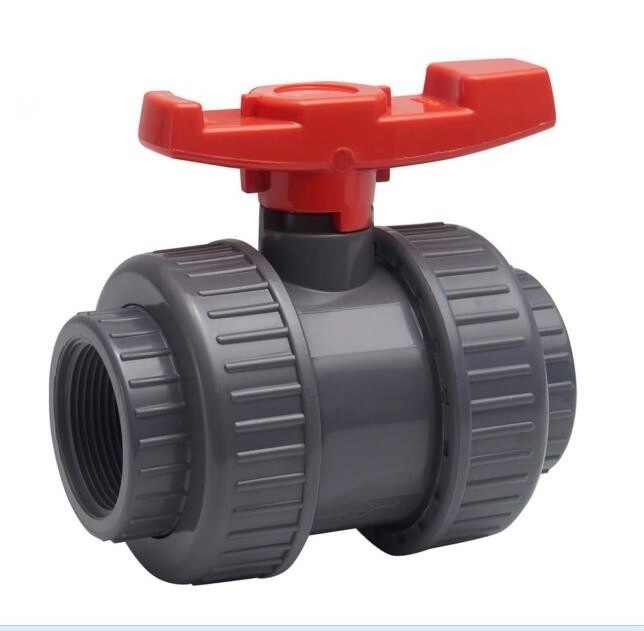 Water Supply Plastic PVC Double True Union Ball Valve