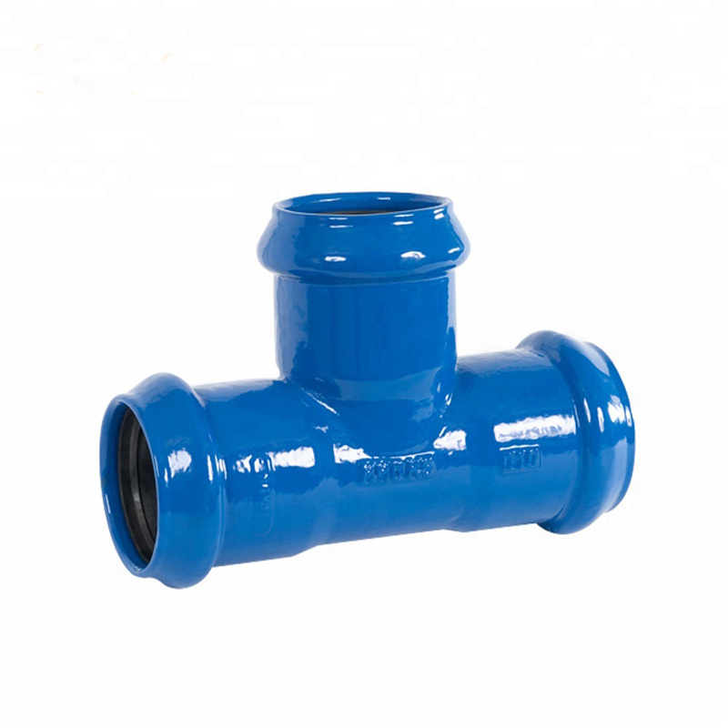 Ductile Iron Pipe Fitting Equal Tee Connect Flange All Flanged Tee