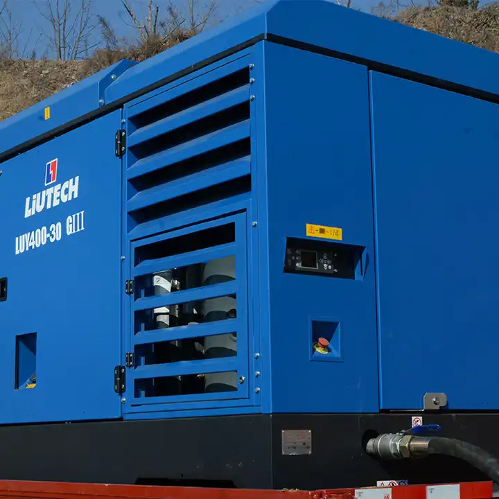 Mobile towable air compressor Diesel air compressor for drilling rig and mining air compressors