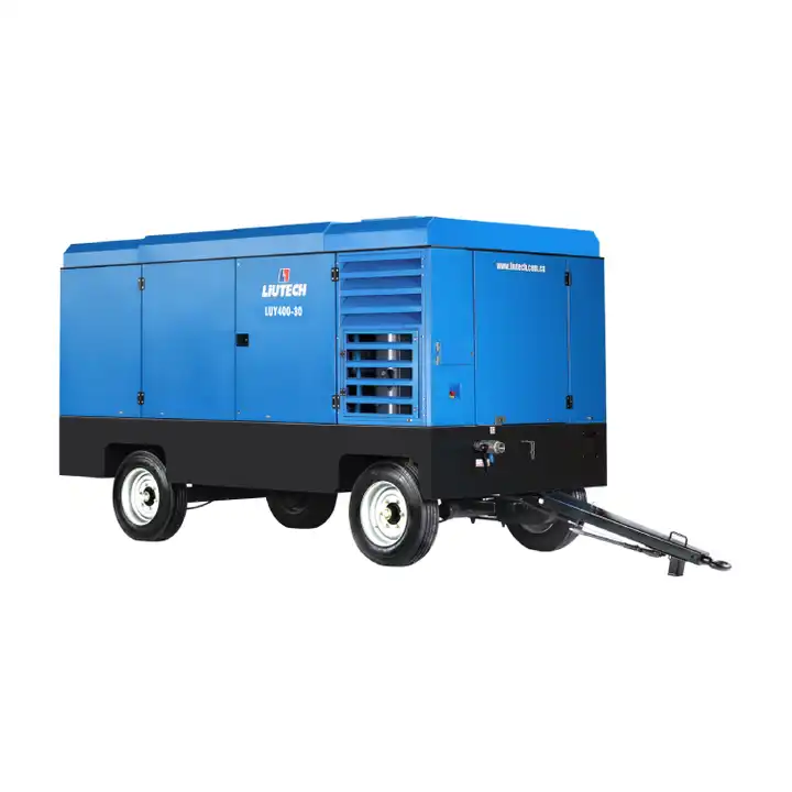 Mobile towable air compressor Diesel air compressor for drilling rig and mining air compressors