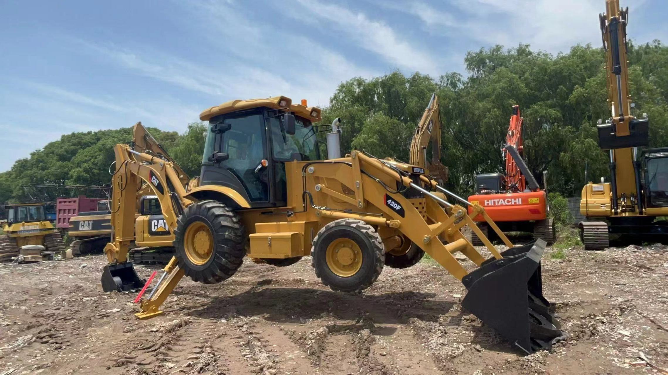 Cheap fairly 420f used backhoe loader  used backhoes cat 420 tractor backhoe loader for sale