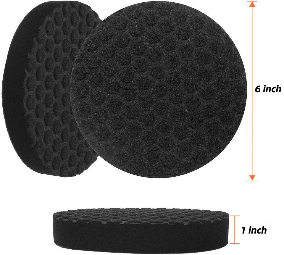 5-Piece 6-Inch Car Polishing Pad Foam Buffer for Waxing Finishing Buffing Wheel Essential Tool for Car Polisher