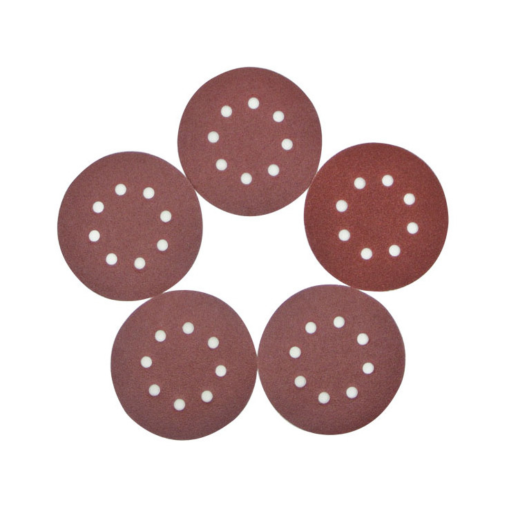 SATC Grinding metal paints 72 PCS 5 Inch 8 Hole Hook and Loop Sandpaper for Random Orbital Sander 40 60 80 120 180 240 320 grits