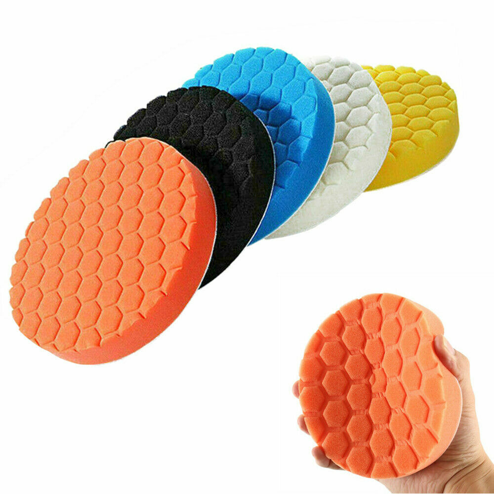 5-Piece 6-Inch Car Polishing Pad Foam Buffer for Waxing Finishing Buffing Wheel Essential Tool for Car Polisher