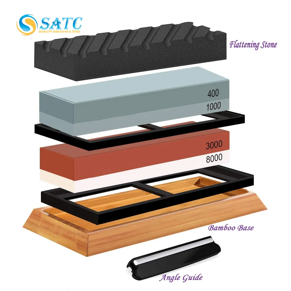 SATC High Efficiency Knife Sharpening Stone Burier Cutting Knives Flatting Sharpening Stone