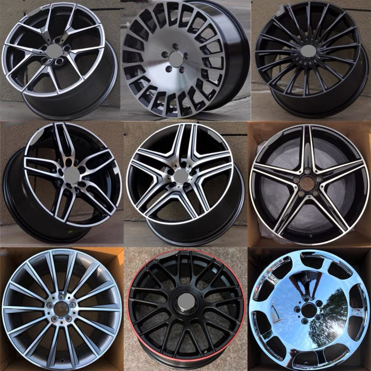 Passenger Alloy Rines polished lip wheels 17 18 19 20 21 22 inch 5.5J 25mm 4 Holes Hyper Silver Aluminum Car Rims Wheel for Sale