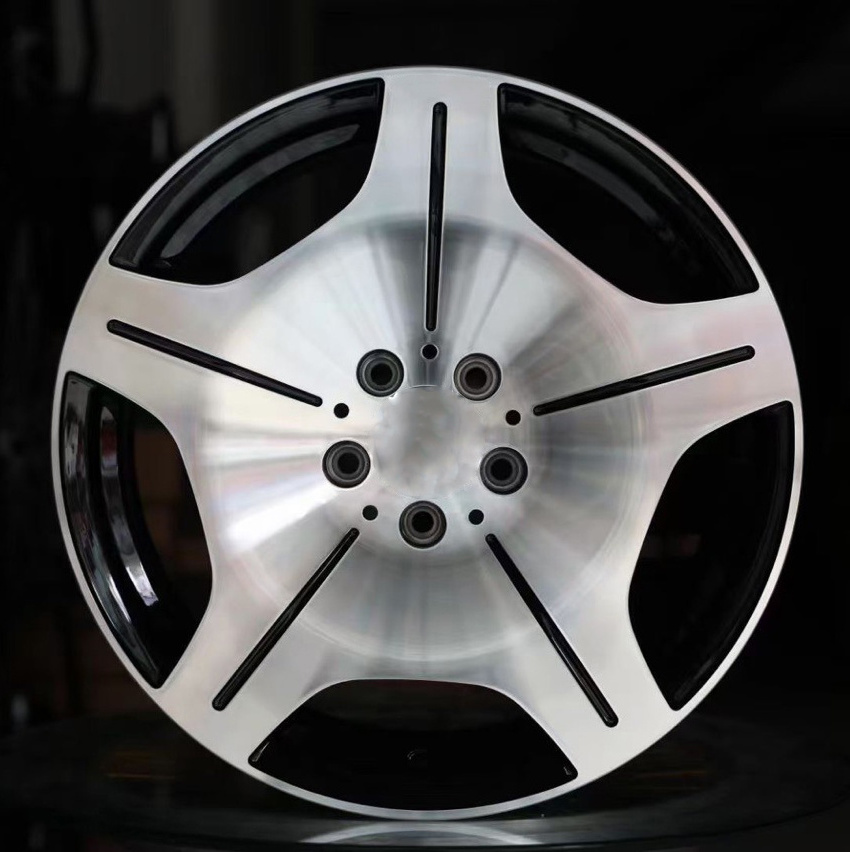 Black alloy deep concave dish two piece forged wheels 20 5x108 5x112 rims 15 inch 4 holes passenger car wheels