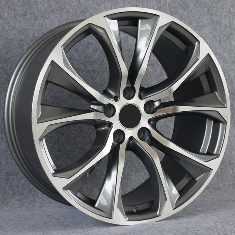 High quality popular design car aluminum alloy rims 5x112 26x16 black alloy deep dish forged wheel for bmw amg dodge charger