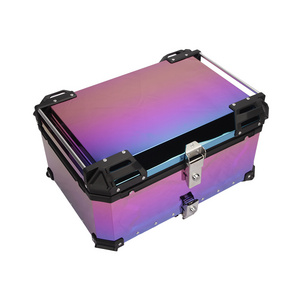 45L 55L 65L 80L 85L 100LColored Titanium aluminum motorcycle storage box pizza delivery box