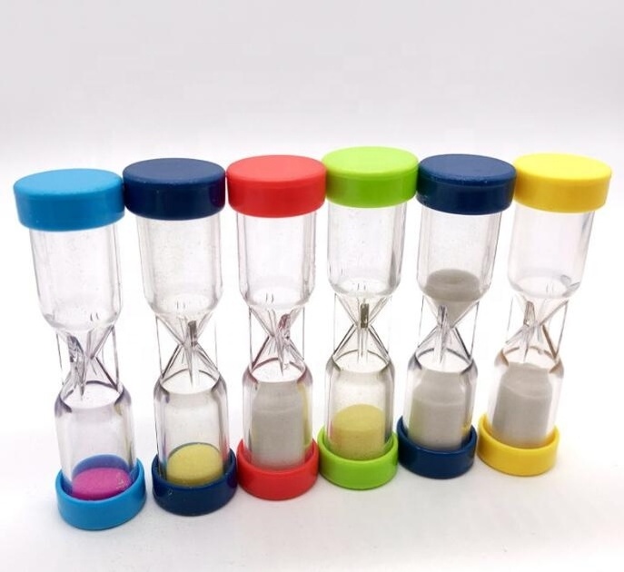 Colorful Hour glass Sand glass 1minute  Sand Clock Timers