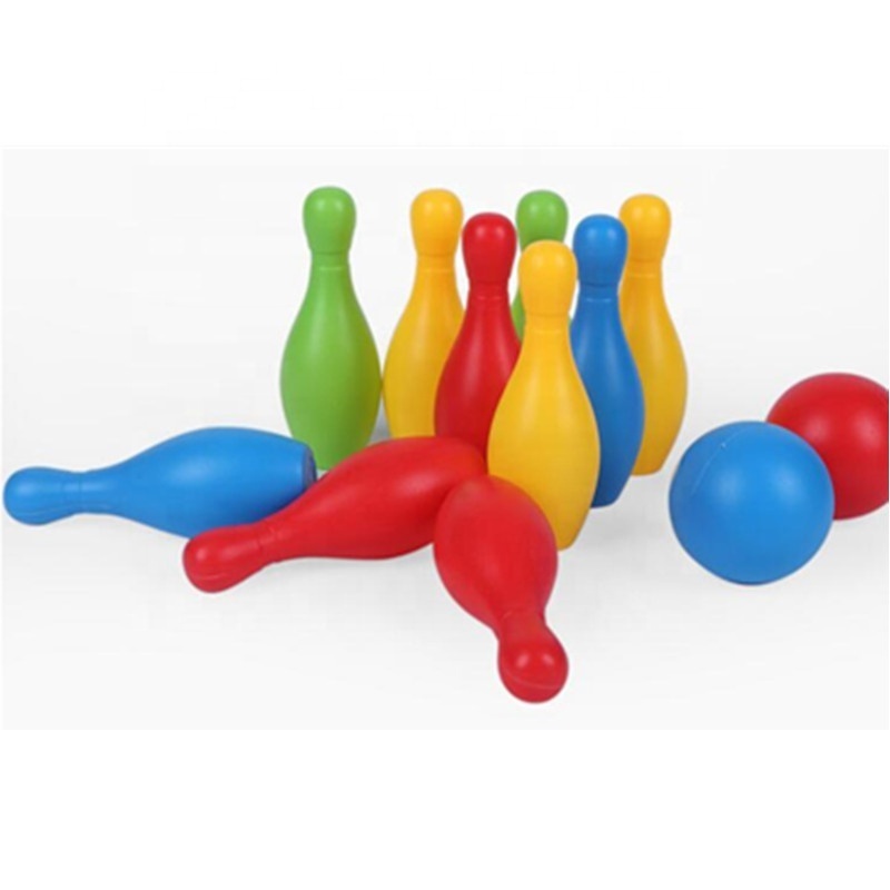 Bowling Games with 10 Pins and 2 Balls Kids Bowling Play Set