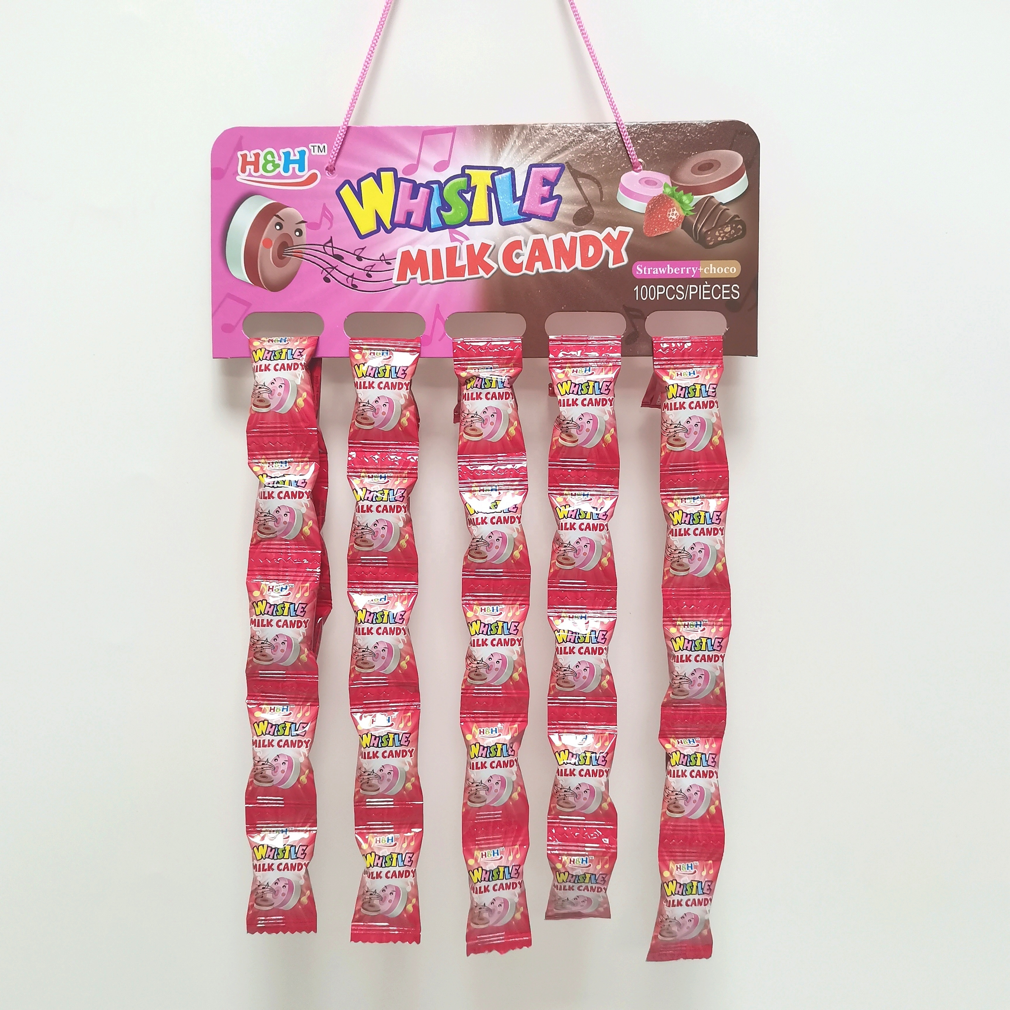 Fruit Flavour Bulk Circle Whistle Milk Pressed Tablet Candy