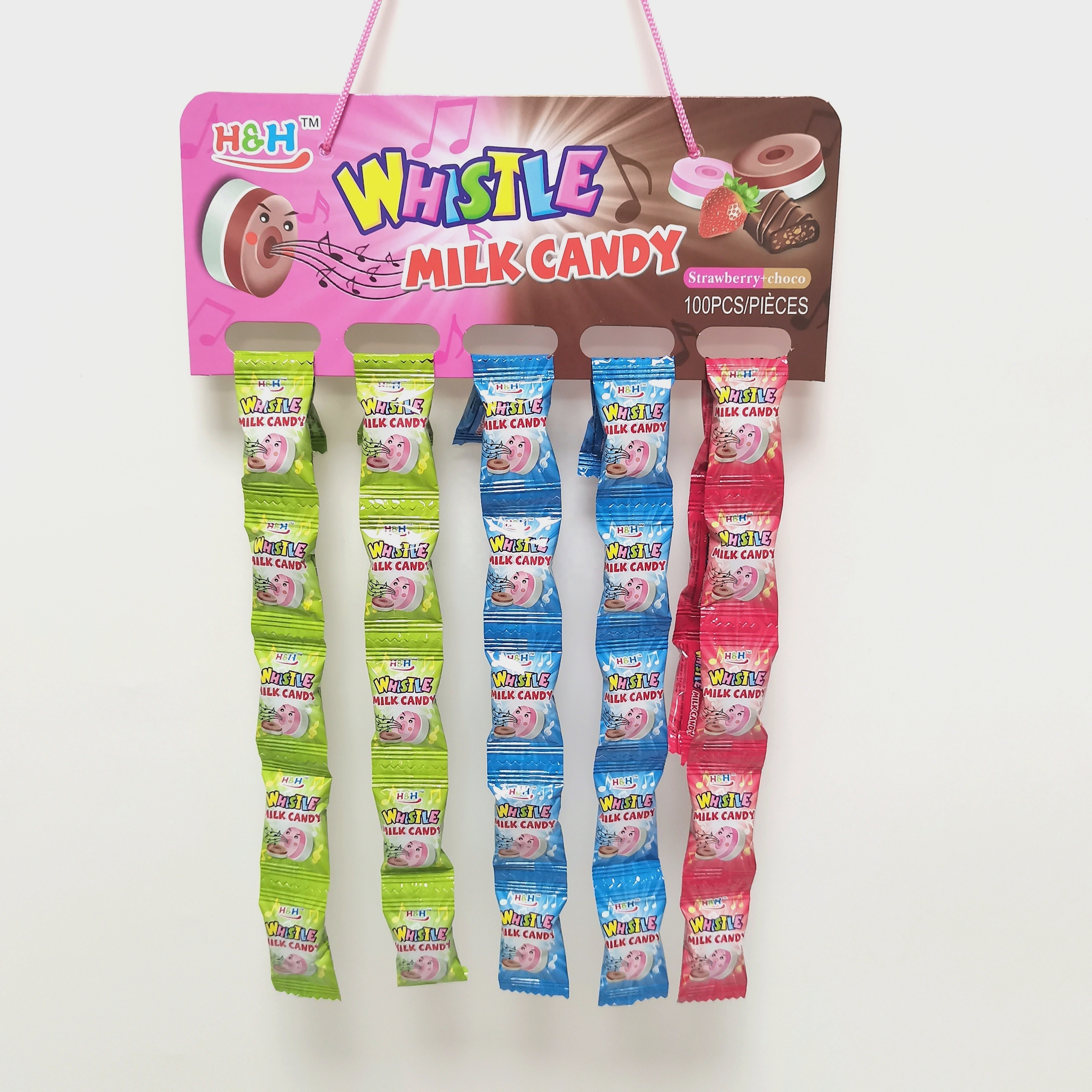 Fruit Flavour Bulk Circle Whistle Milk Pressed Tablet Candy