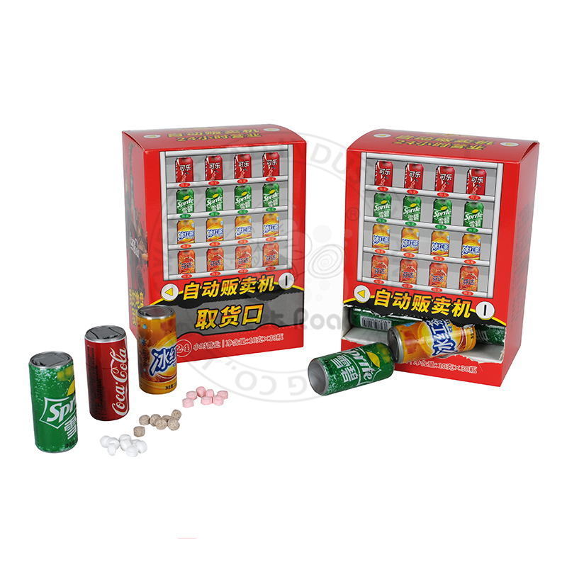 Vending Machine with Mini Soda Flavor Hard Candy Pressed Candy