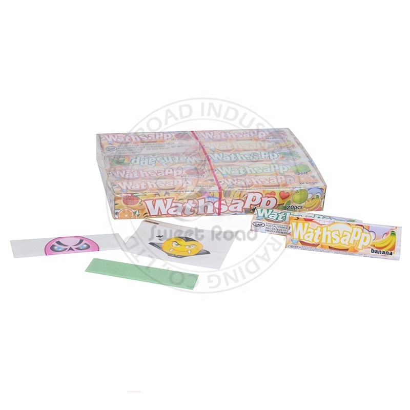 Wathsapp Cheap 5 sticks Fruit Flavor Bubble Chewing Gum With Tattoo