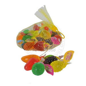 Halal Assorted Fruit Jelly Candy Fruit Shape Jelly