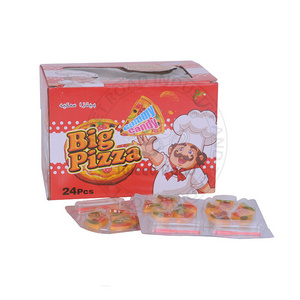 Halal Multi-Colored Color Big Pizza Shaped Gummy Candy Confectionary