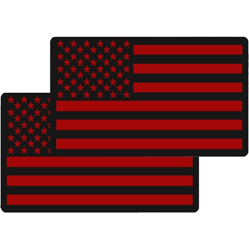 Custom 3D Metal American Flag Emblem Decal And Red Black American Flag Decal  For Cars Trucks Laptop Wall Decal Sticker