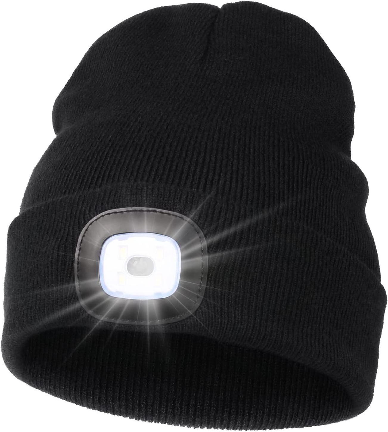 Shipping Fast USB Rechargeable LED Beanie Hands Free Headlamp Unisex Cap Winter Knitted Night Lighted Hat Flashlight Women Men G