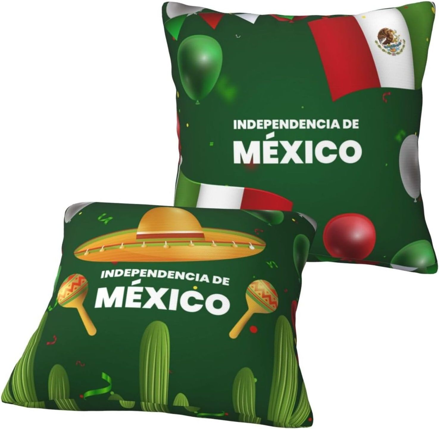 Custom Personalized Mexican Independence Day Decoration Sofa Throw Luxury Pillowcases Pillow Velvet Cushion Cover Case