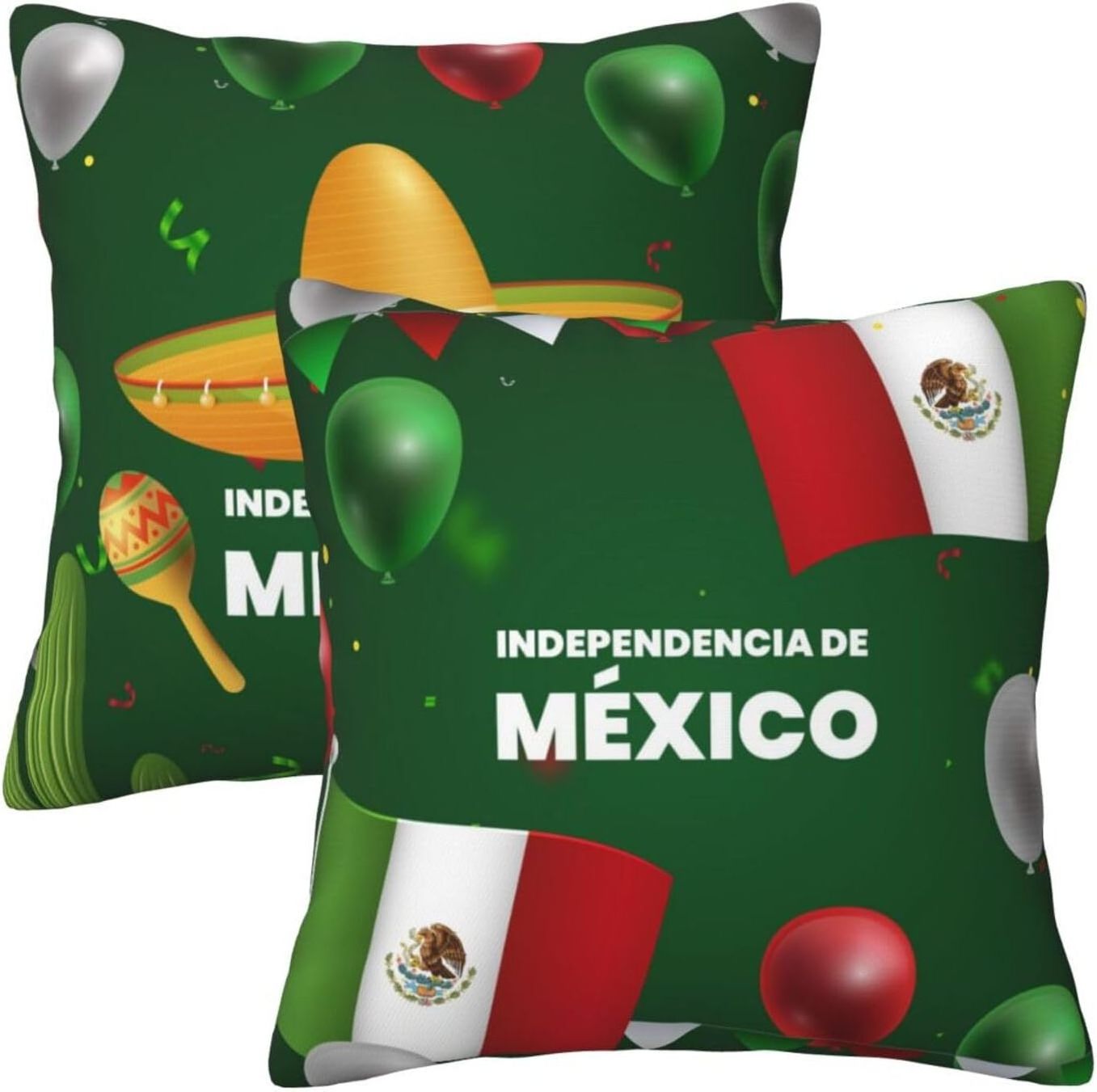 Custom Personalized Mexican Independence Day Decoration Sofa Throw Luxury Pillowcases Pillow Velvet Cushion Cover Case