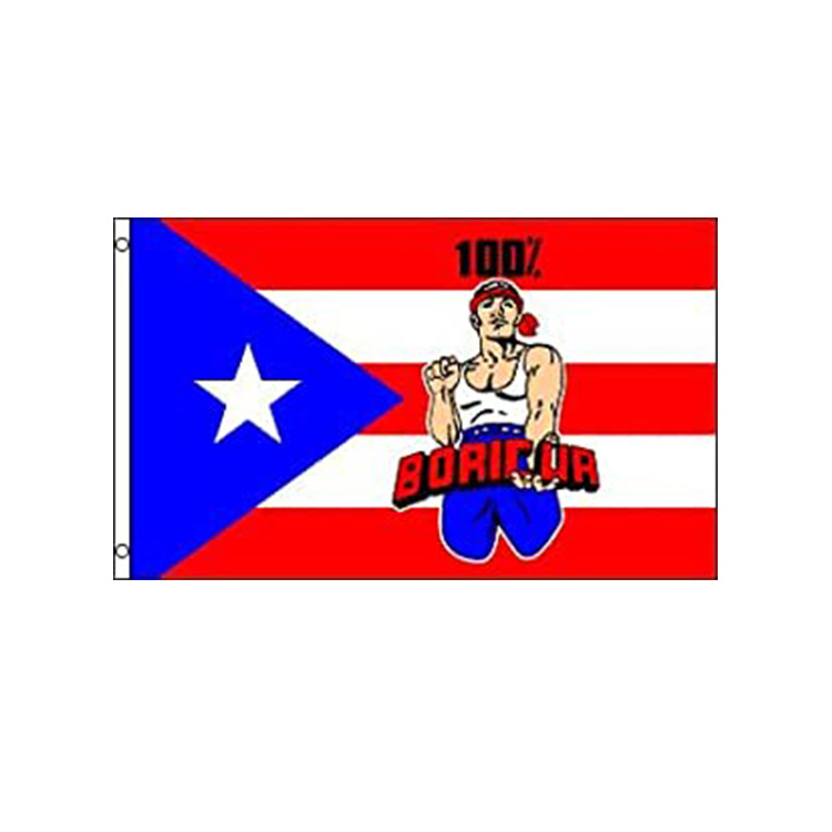 Wholesale Lot 3x5Ft Puerto Rico 100% Polyester Boricua Flag Puerto Rican Banner