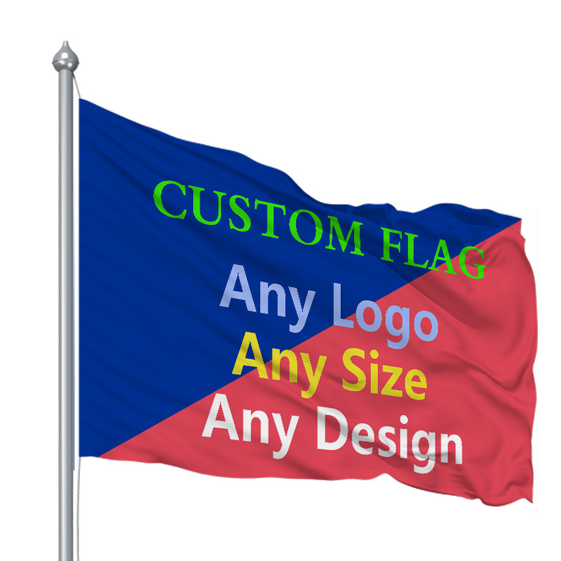 Custom Any Design Flag 3x5 Single Double Sided Sports Car Logo Banner