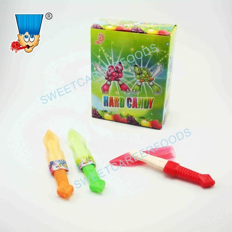 sword shaped fruity pressed dextrose candy toy