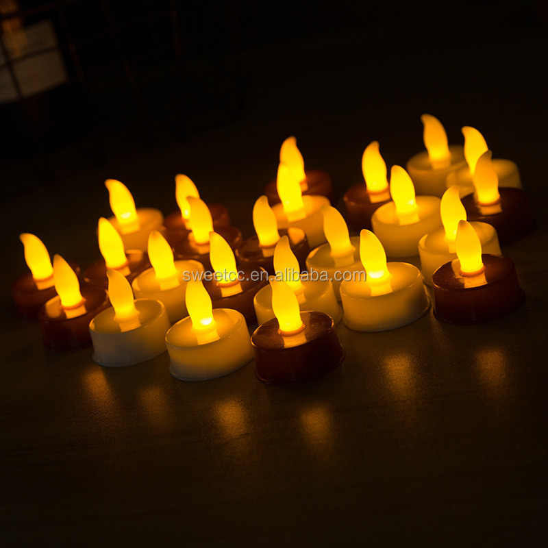 Christmas wholesales rechargeable mini electric dimmable flicker tealight led flameless wax candle light led candle