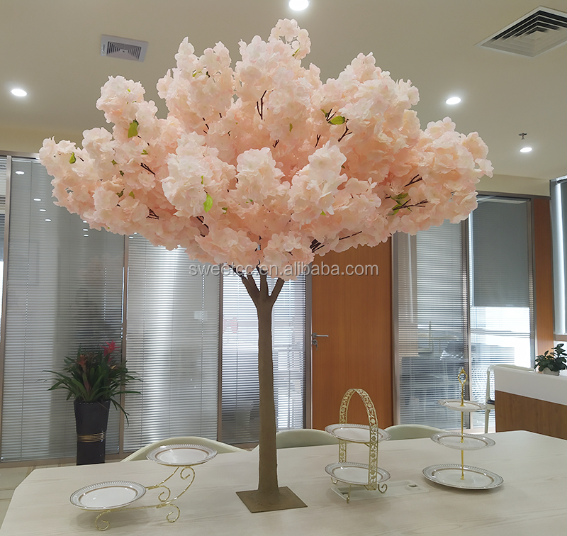 1.4 m white cherry blossom tree small artificial cherry blossom tree wedding table centerpiece