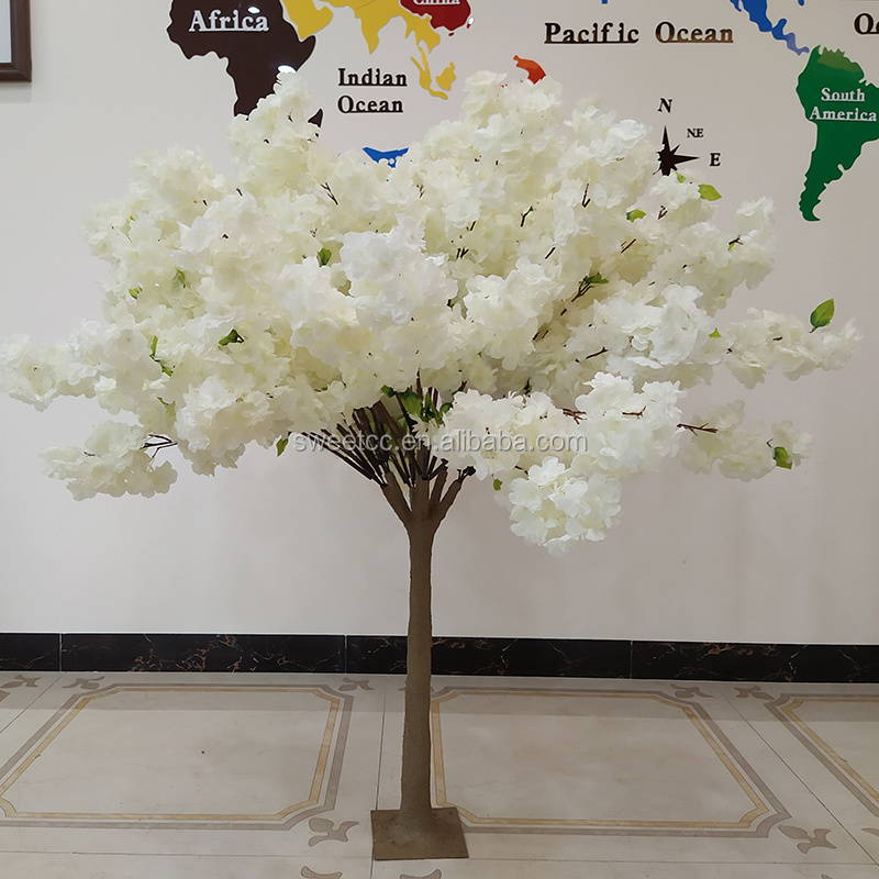 1.4 m white cherry blossom tree small artificial cherry blossom tree wedding table centerpiece