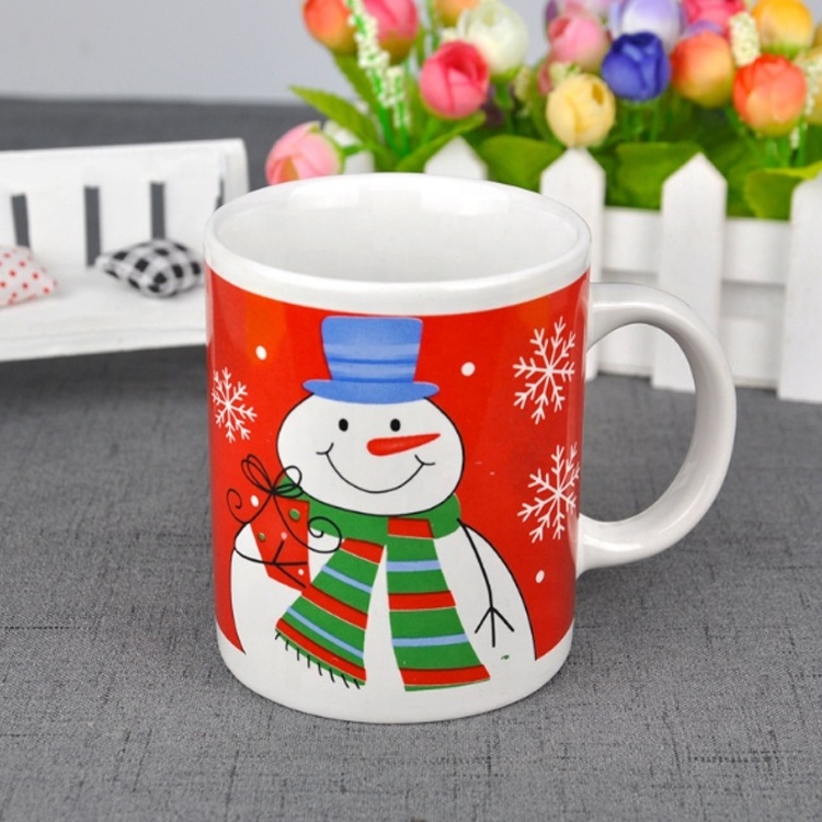 Li ling wholesale new bone china stoneware porcelain custom logo coffee cups ceramic Christmas mug