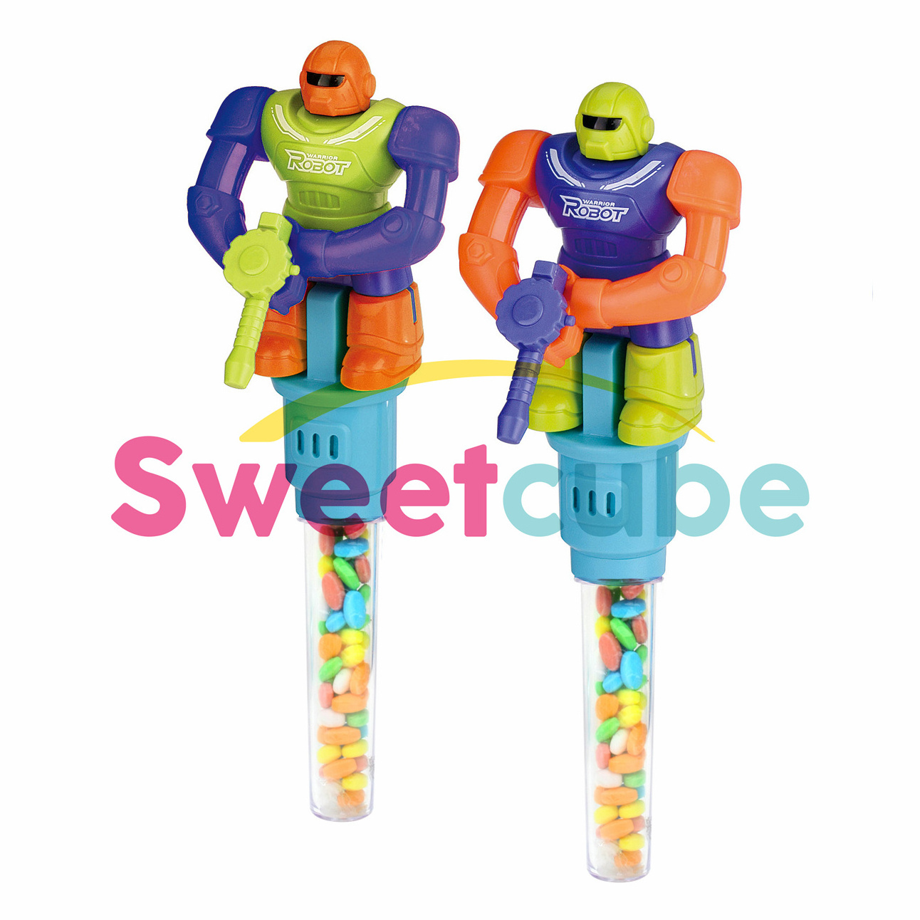 new arrivals Hot sale candy toys with tube  boxing toy sword man gun man