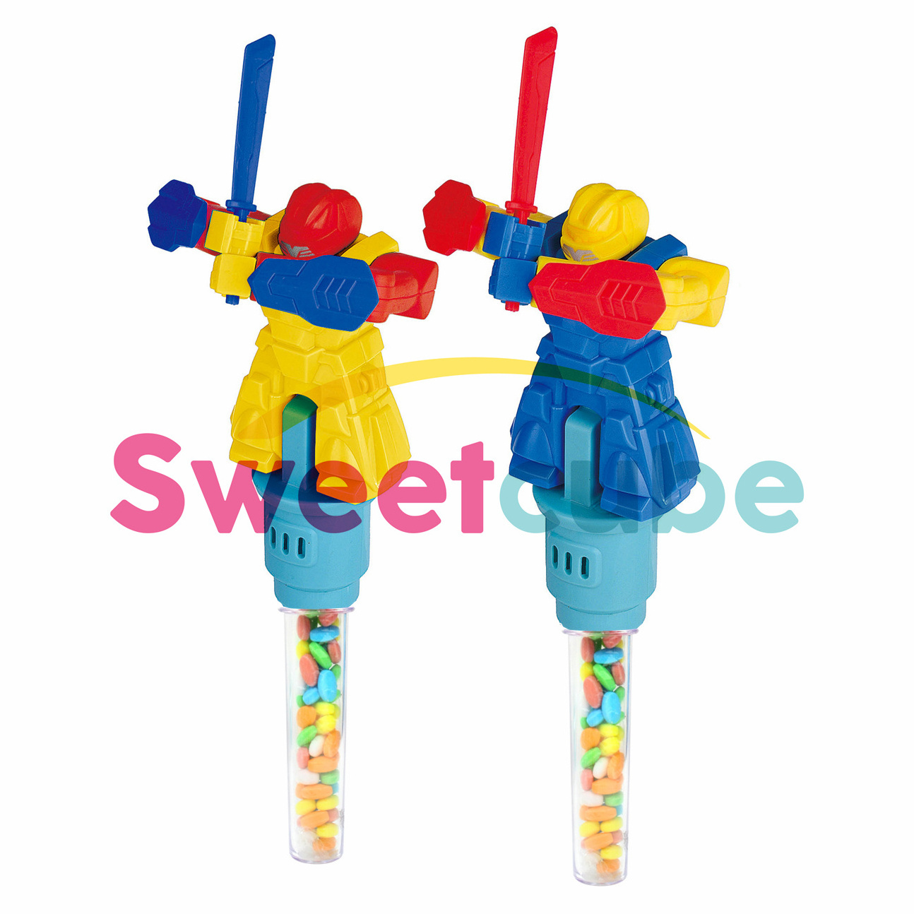 new arrivals Hot sale candy toys with tube  boxing toy sword man gun man