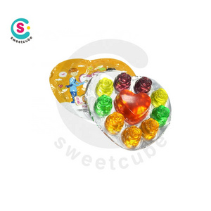 Lovers Heart shape mini jelly pudding mixed fruit jelly