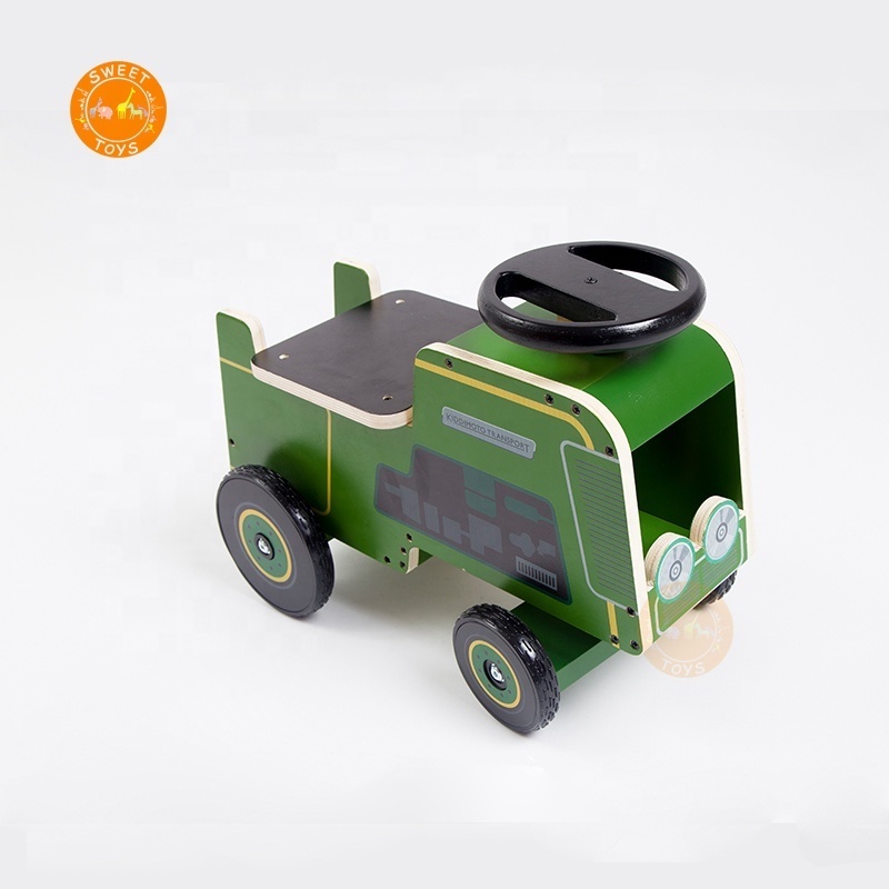 New Design Wooden Kids Ride on Car with 4 Wheels Motor Transport Toy for Toddler Play