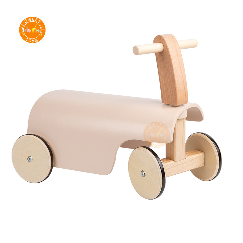 High quality wooden children power-assisted balance car twisting car without pedal walker for baby