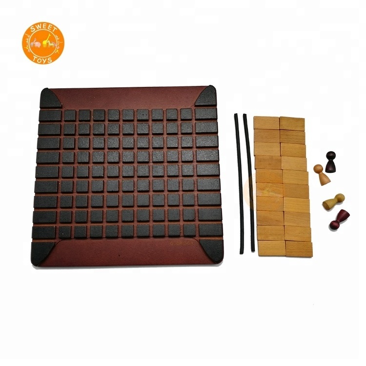 Eco-Friendly Classic Game Play Quoridor Wood Board Chess Game,Play Stone Cone Fun Children Toy,Multi Award Winning Strategy Game