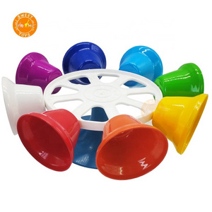 Professional Made Handbells Musical Instruments Baby Toys, Cheap Musical Spining Hand Bell Toy With 8 Tones