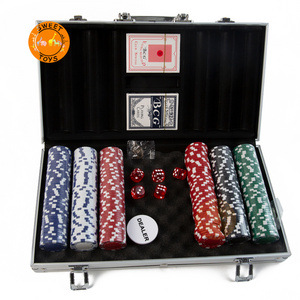 High Quality Poker Chip Casino Games Set In Aluminum Case Table Gambling Poker Chips Set