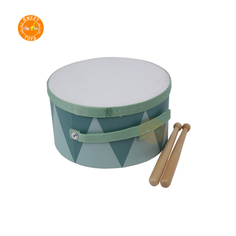 Wooden montessori music educational instrument drum toy set for kids