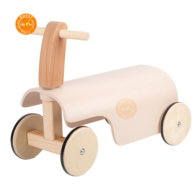 High quality wooden children power-assisted balance car twisting car without pedal walker for baby